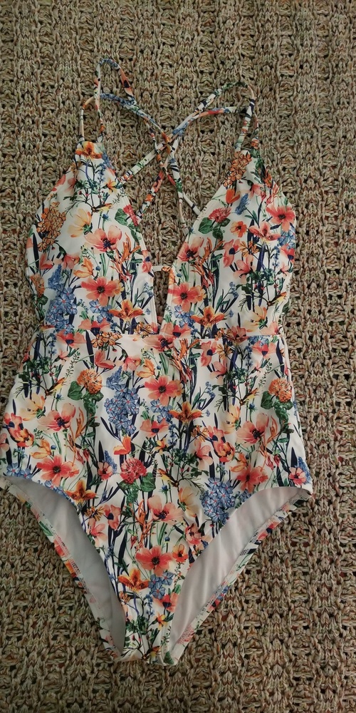 Lucky Brand Swim Floral Garden One-piece Medium